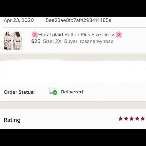 🌸Floral plaid Button Plus Size Dress🌸 - Picture 8 of 8